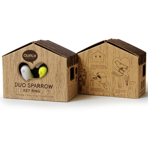 Держатель для ключей duo sparrow, коричневый/белый/голубой 5