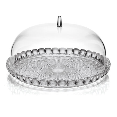 Блюдо сервировочное с крышкой tiffany, D30 см, серое 1 Блюдо сервировочное с крышкой tiffany, D30 см, серое 1