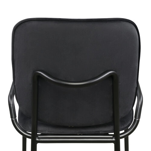 Стул ror, double frame, велюр, черный /черный 5