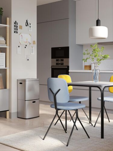 Стул ror, y, велюр, черный/голубой/желтый 2