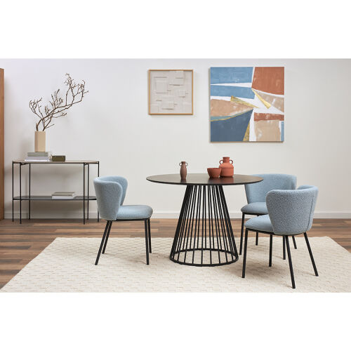 Стул foggy, букле, голубая пудра 2