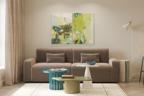 Столик приставной fluid, 56х52 см, морская пена 4