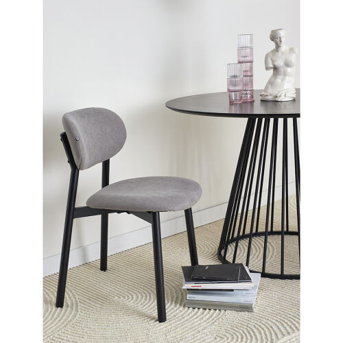 Стул round, рогожка, дымчато-серый 2