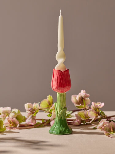 Подсвечник floret красного цвета из коллекции blossom, 18 см 3