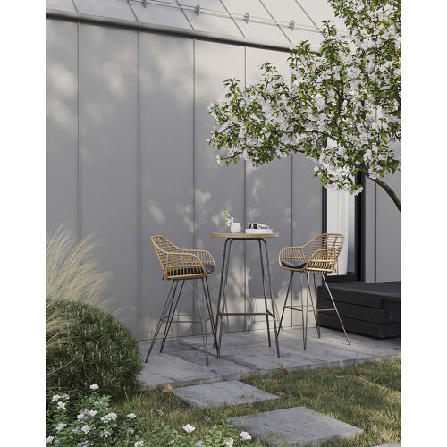 Стул барный vetle bent, ротанг 17