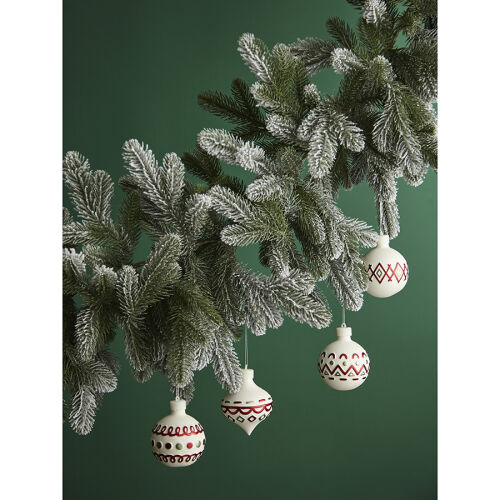 Набор ёлочных украшений с подсветкой festive embroidey из коллек 3 Набор ёлочных украшений с подсветкой festive embroidey из коллек 3