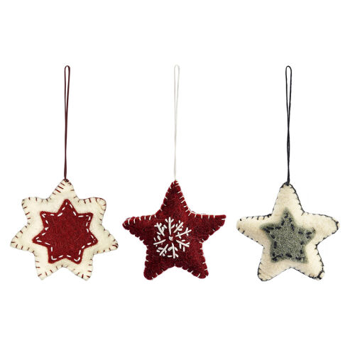 Набор елочных украшений из фетра christmas stars из коллекции ne 8