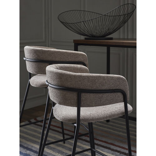 Стул барный helning, мягкий шенилл, капучино 2