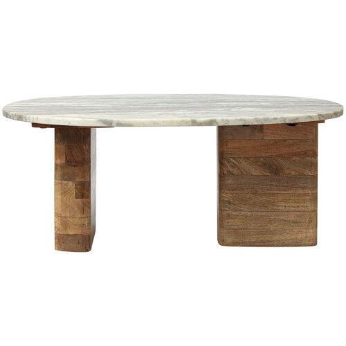 Столик кофейный torhill, 75х52 см, бежевый/мрамор 7