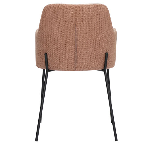 Стул dwight, фактурный шенилл, коралловый 3