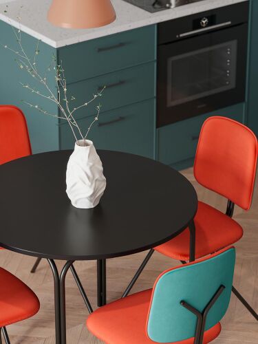 Стол обеденный ror, D90 см, черный 7