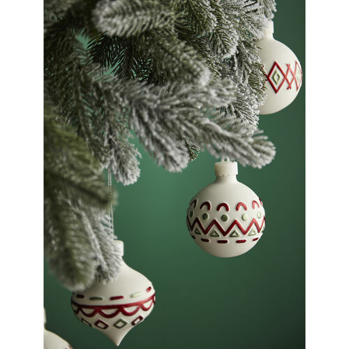 Набор ёлочных украшений с подсветкой festive embroidey из коллек 2 Набор ёлочных украшений с подсветкой festive embroidey из коллек 2