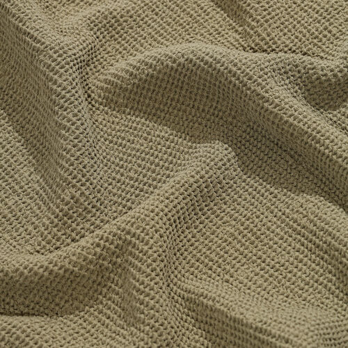 Полотенце банное из умягченной вафли цвета хаки из коллекции ess 7