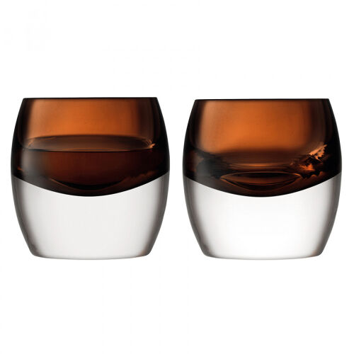 Набор низких стаканов whisky club, 230 мл, коричневый, 2 шт. 1
