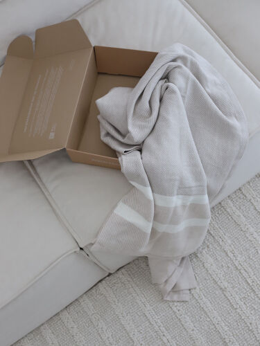 Покрывало базовое бежевого цвета из коллекции ethnic, 180х250 см 3