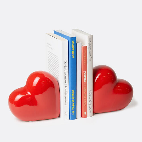 Держатель для книг love, 14х14 см, красный, 2 шт. 3