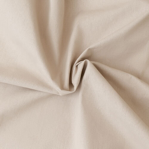 Штора из хлопка с помпонами бежево-серого цвета из коллекции ess 6