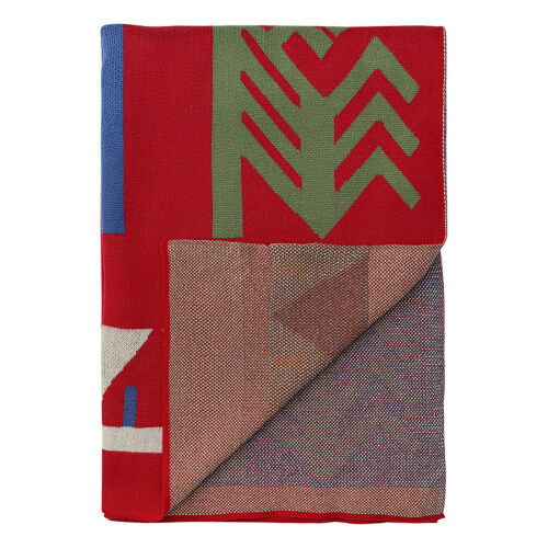 Плед из хлопка по мотивам чувашских орнаментов из коллекции cult 4