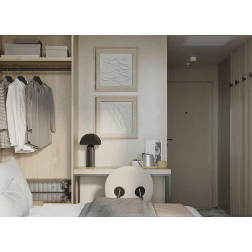 Лампа настольная texture sleek, D24х37 см, черная 3