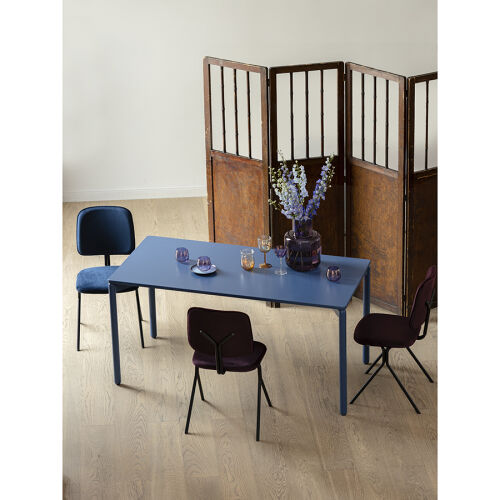 Стул ror, y, велюр, черный/темно-голубой 6