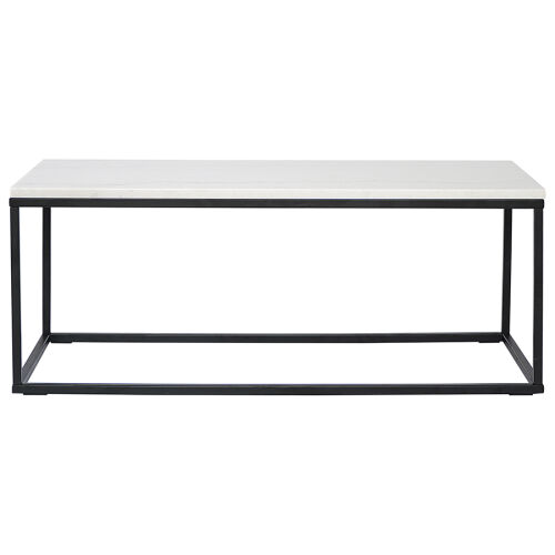 Столик журнальный mayen, 90х40 см, белый/черный 2