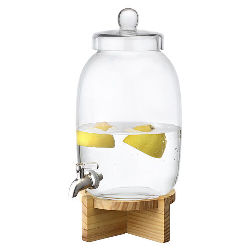 Диспенсер для напитков на деревянной подставке flo, 5,4 л 5