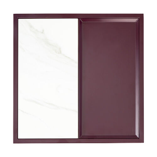 Столик кофейный mayen, 45х45 см, белый/сливовый 7