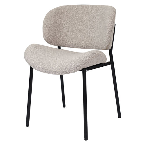 Стул embrace, букле, серо-бежевый