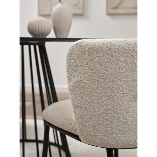 Стул foggy, букле, молочный 6