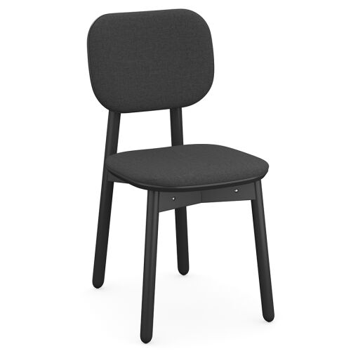 Стул с обивкой saga, рогожка, темно-серый 1