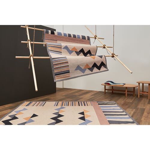 Ковер из хлопка по мотивам нанайских орнаментов из коллекции cul 7