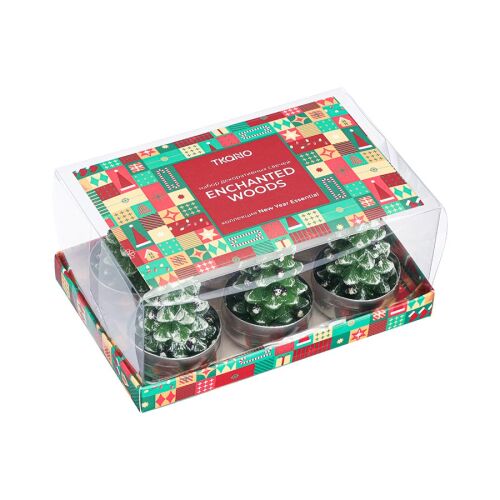 Набор декоративных свечей enchanted woods из коллекции new year  4