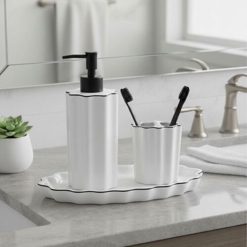 Подставка для ванных принадлежностей camellia, белая 2