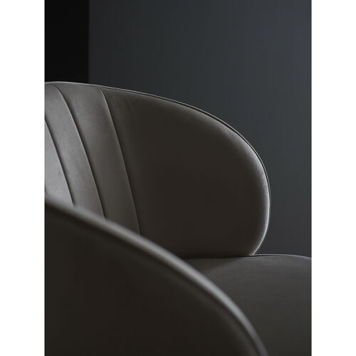 Стул coral, велюр, серо-бежевый 3