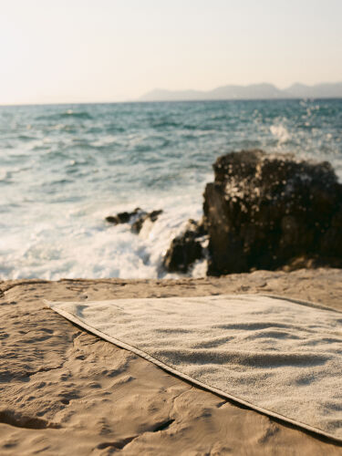 Полотенце банное бежево-серого цвета из коллекции essential, 70х 3