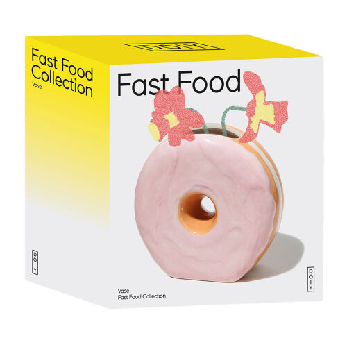 Ваза для цветов fast food, donut, 16 см 6 Ваза для цветов fast food, donut, 16 см 6