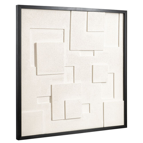 Панно декоративное с эффектом 3d minimalism square, с черной рам 2