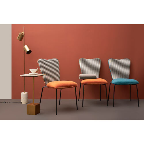 Стул pompadour, велюр, терракотовый 2