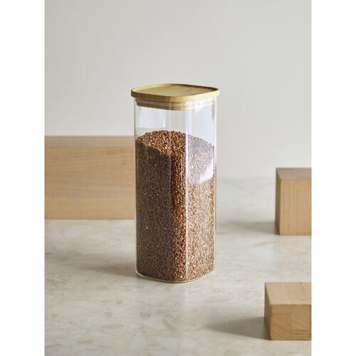 Банка для хранения квадратная glass bamboo, 1,9 л 2 Банка для хранения квадратная glass bamboo, 1,9 л 2