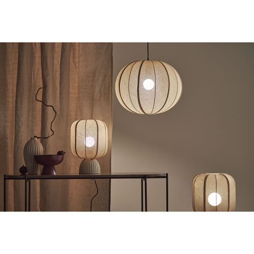 Светильник подвесной texture rib, D48 см, бежевый 2