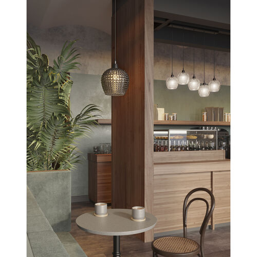 Светильник подвесной aurora, D20 см, серый 7