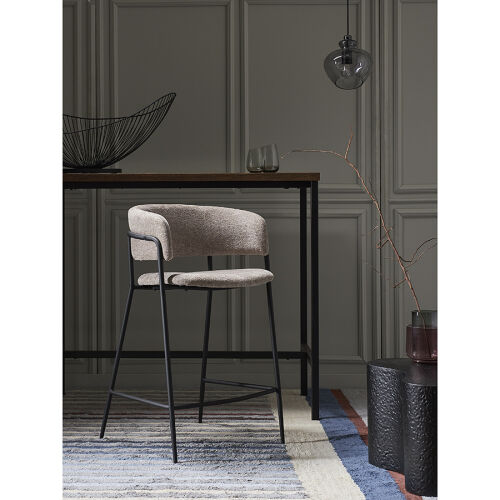 Стул полубарный helning, мягкий шенилл, капучино 2