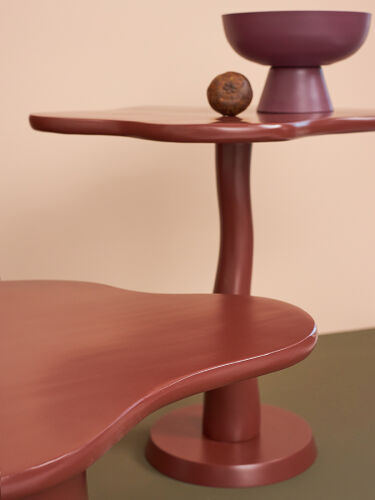 Столик приставной fluid, 56х49 см, сепия 6