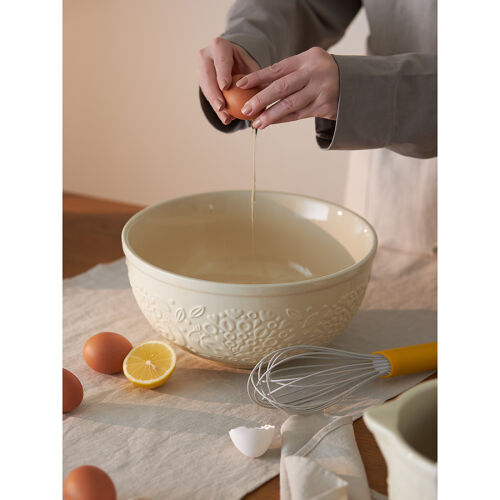 Миска для смешивания birds of paradise, 4,2 л, кремовая 4