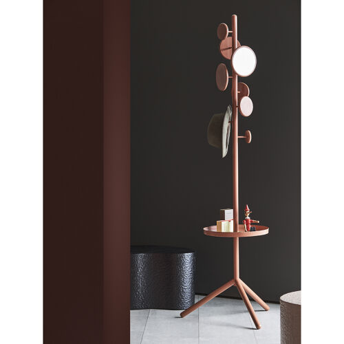 Вешалка напольная с полкой lingon, терракотовая 2