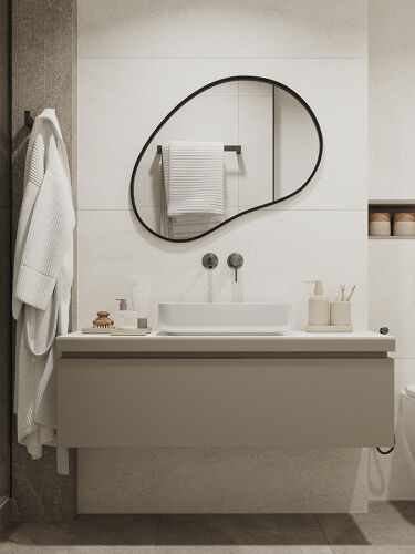 Мыльница slim, светло-серая 4