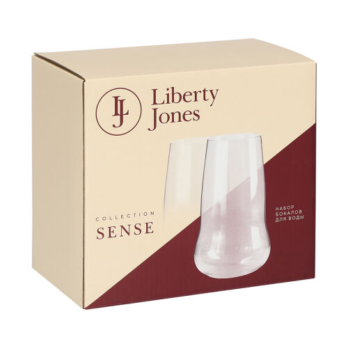 Набор бокалов для воды в подарочной упаковке sense, 590 мл, 2 шт 7