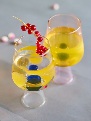 Набор бокалов для вина orb, 400 мл, розовый/зеленый, 2 шт. 5