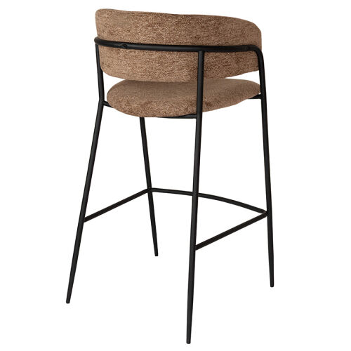 Стул барный helning, мягкий шенилл, светло-коричневый 6