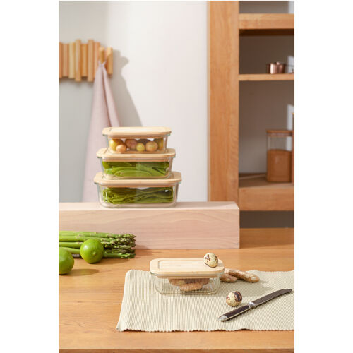 Контейнер для запекания и хранения eco store с крышкой из бамбук 10